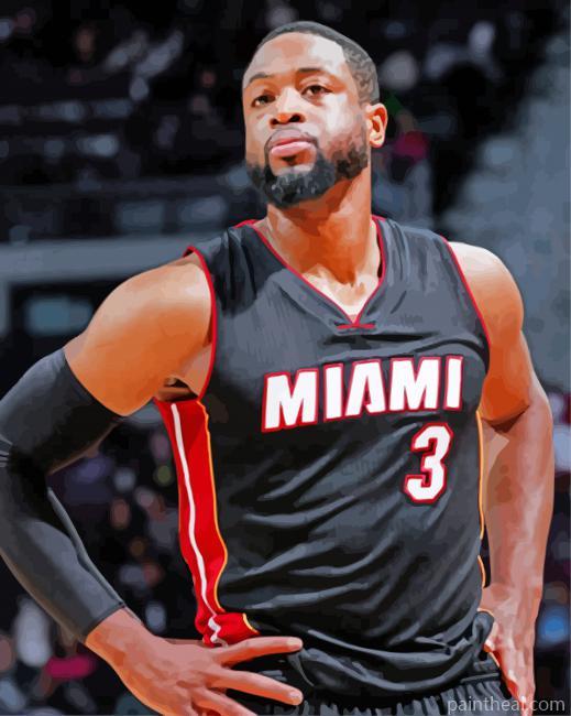 Dwyane Wade Player Painting By Numbers Kits