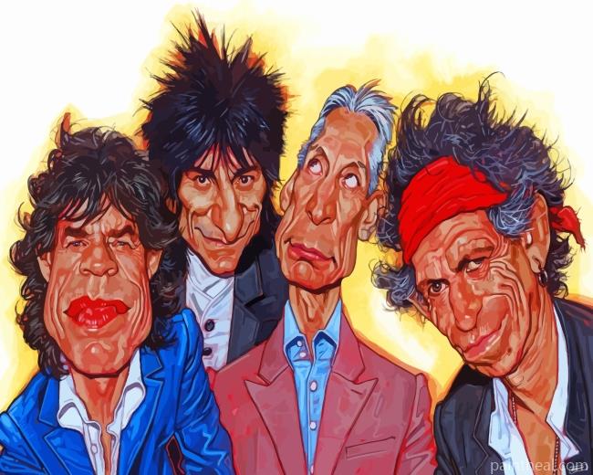 The Rolling Stones Painting By Numbers Kits