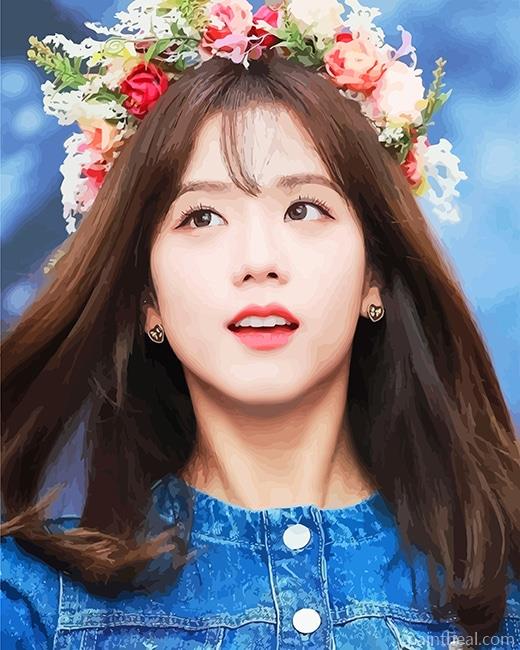 Jisoo Black Pink NEW Painting By Numbers Kits