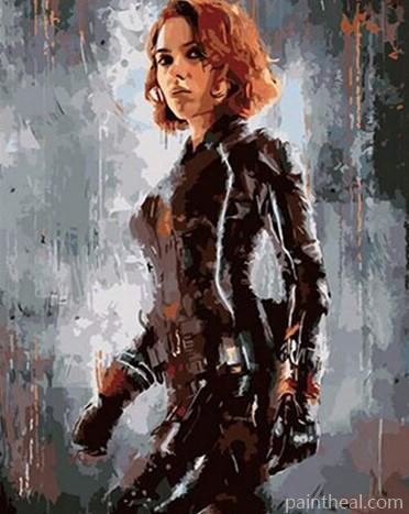 Black Widow People Painting By Numbers Kits