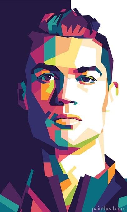 Cristiano Ronaldo On Pop Art Painting By Numbers Kits
