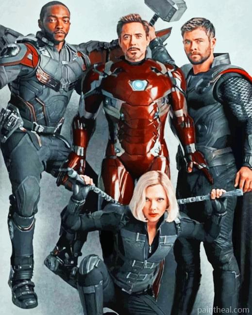 The Avengers Painting By Numbers Kits