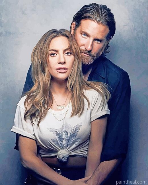 Lady Gaga And Bradely Cooper NEW Painting By Numbers Kits