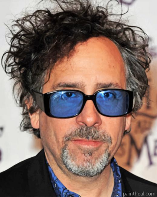 Tim Burton Portrait Painting By Numbers Kits