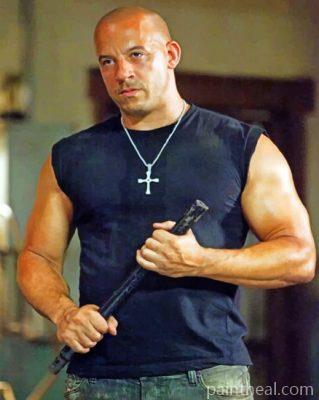 Dominic Toretto Vin Diesel Painting By Numbers Kits