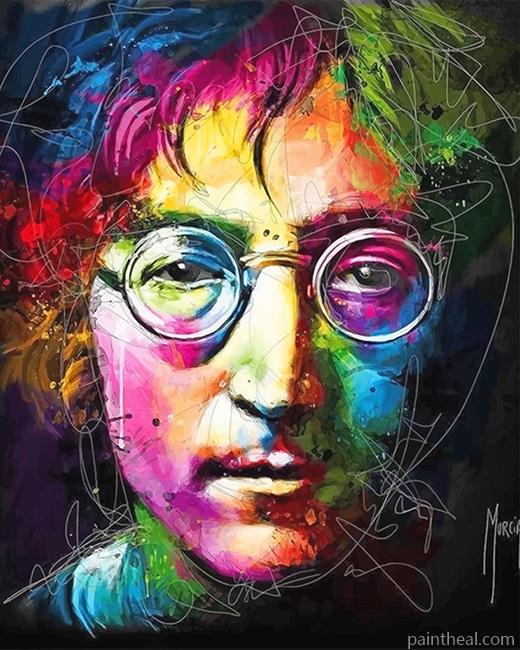 Colorful John Lennon Painting By Numbers Kits