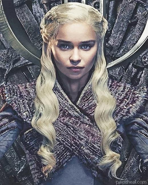 Daenerys Targaryen Game Of Thrones Painting By Numbers Kits
