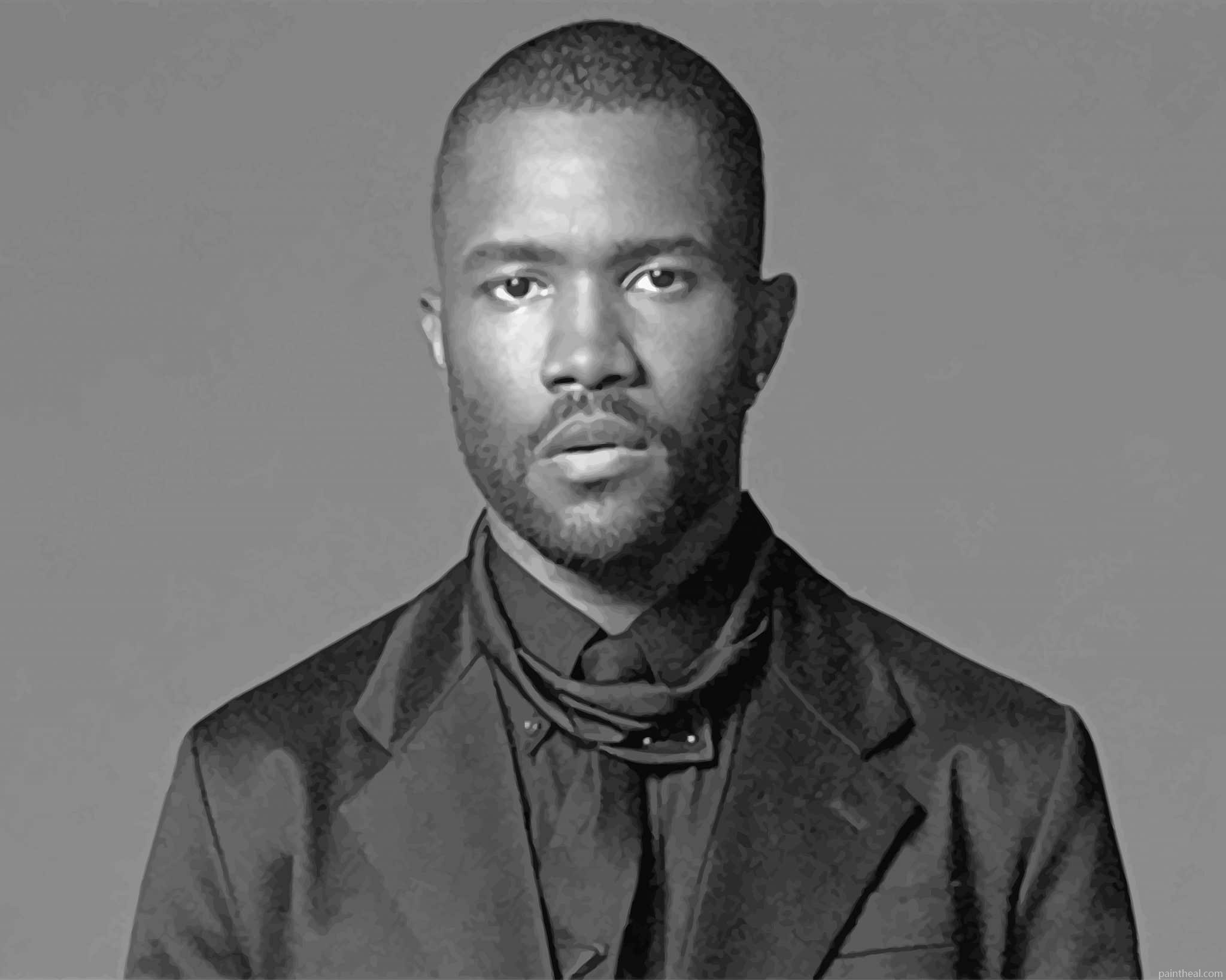 Black And White Frank Ocean NEW Painting By Numbers Kits