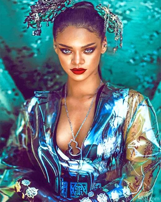 Rihanna china Harpers Bazaar Shoot NEW Painting By Numbers Kits