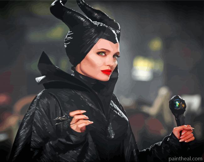 Maleficent Angelina Jolie Painting By Numbers Kits