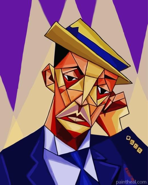 Buster Keaton Cubism Art Painting By Numbers Kits