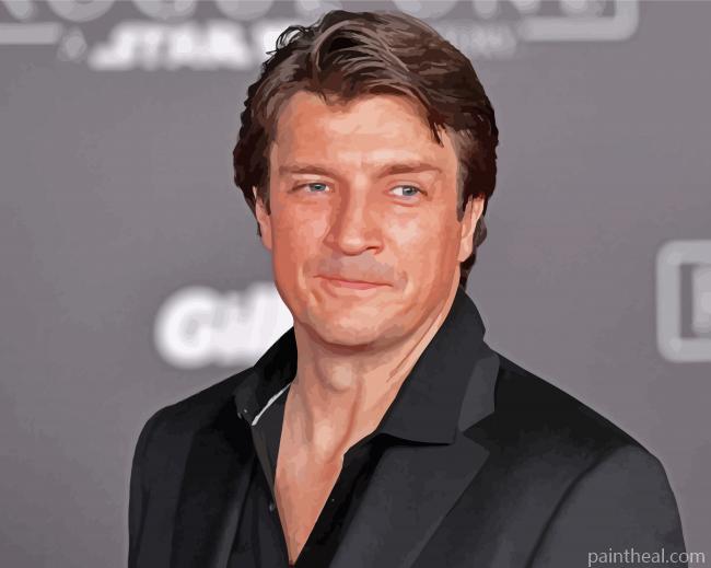 Canadian Actor Nathan Fillion Painting By Numbers Kits