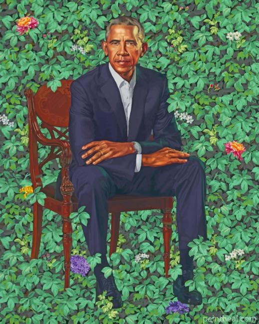 Barack Obama Art Painting By Numbers Kits