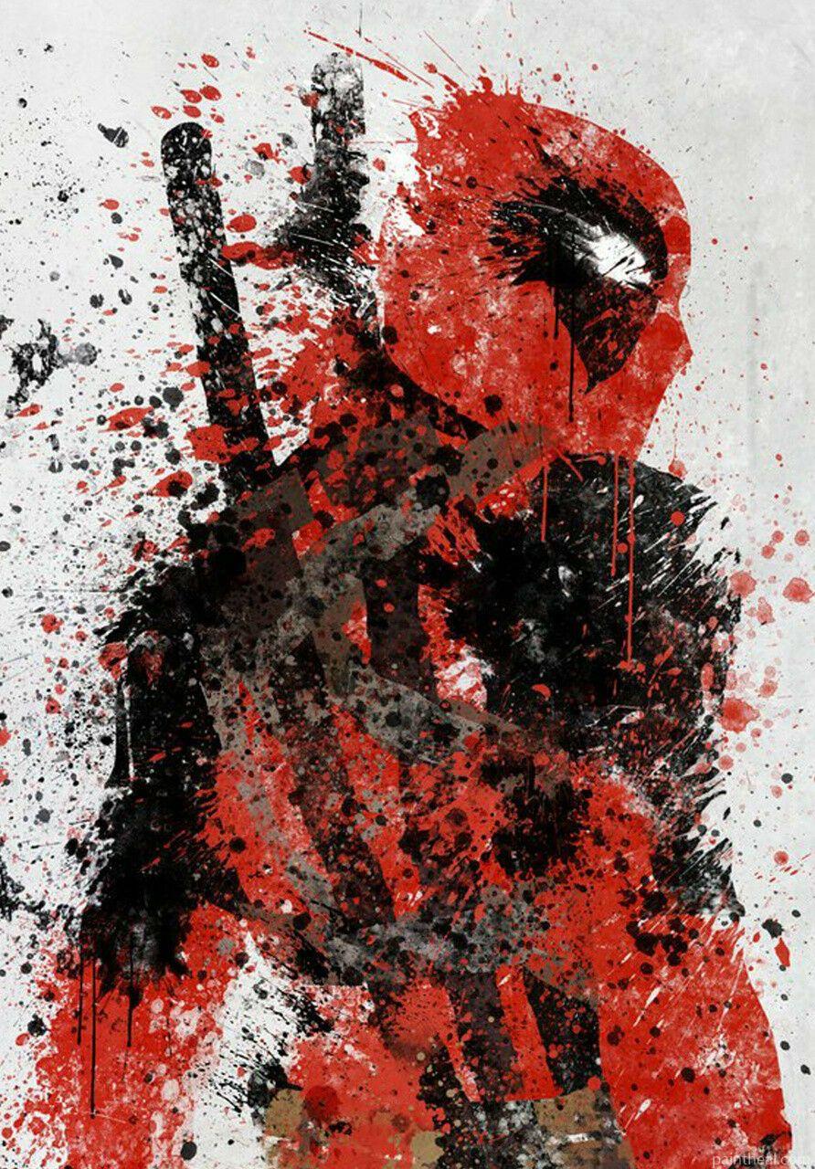Splatter Dead Pool People Painting By Numbers Kits
