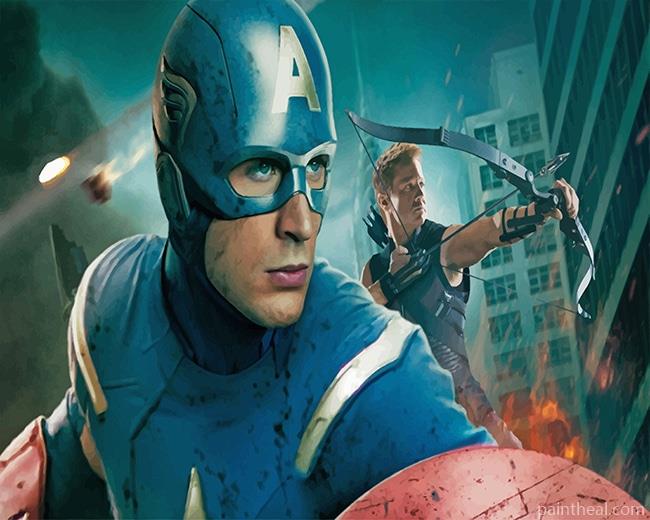 Avengers Captain America NEW Painting By Numbers Kits