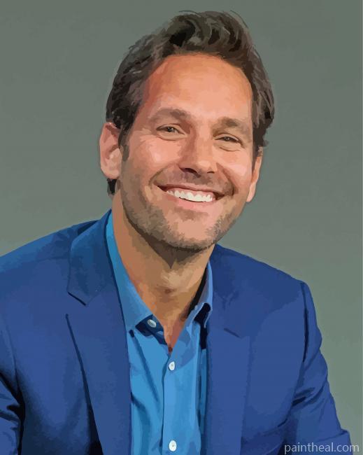 Paul Rudd Smiling Painting By Numbers Kits