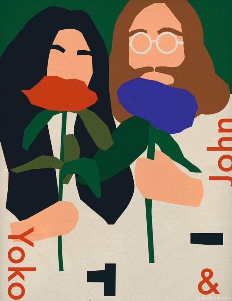 Jhon And Yoko People Painting By Numbers Kits