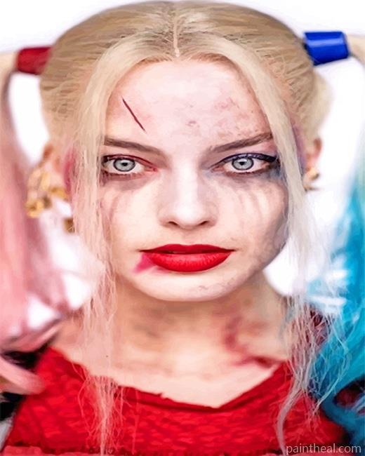 Crazy Margot Robbie Harley Quinn NEW Painting By Numbers Kits