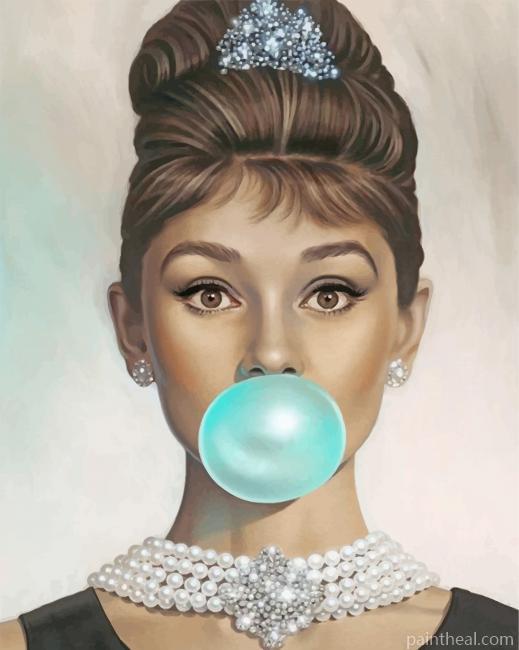 Beautiful Audrey Hepburn Painting By Numbers Kits