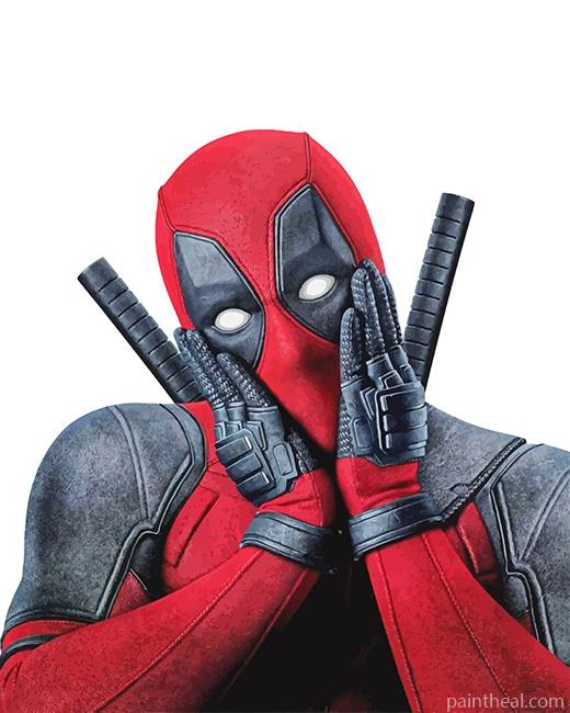 Funny Deadpool NEW Painting By Numbers Kits