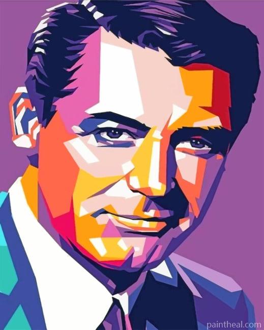 Cary Grant Pop Art Painting By Numbers Kits