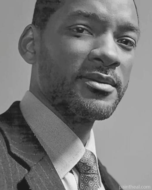 Will Smith Black and White Painting By Numbers Kits