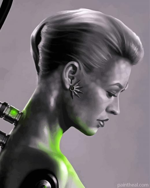Monochrome Jeri Ryan Painting By Numbers Kits