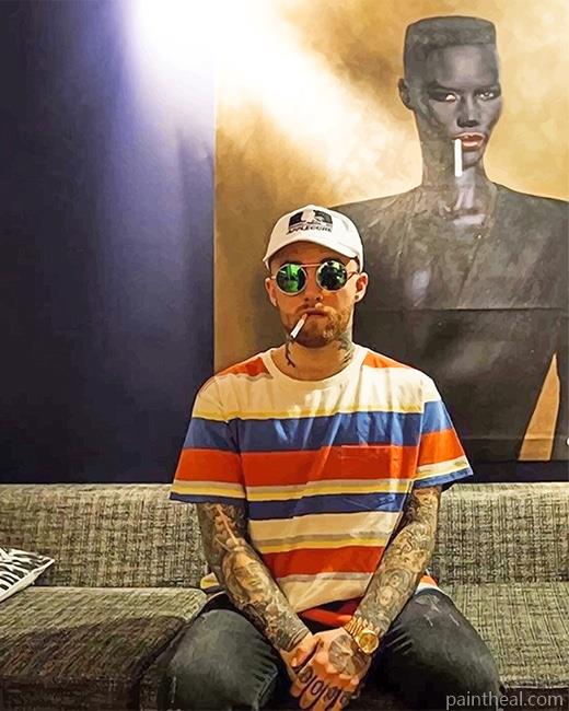 Tattooed Mac Miller NEW Painting By Numbers Kits