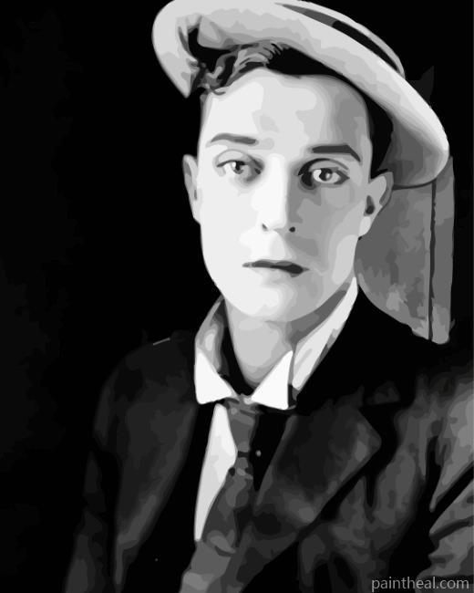 Classy Buster Keaton Painting By Numbers Kits