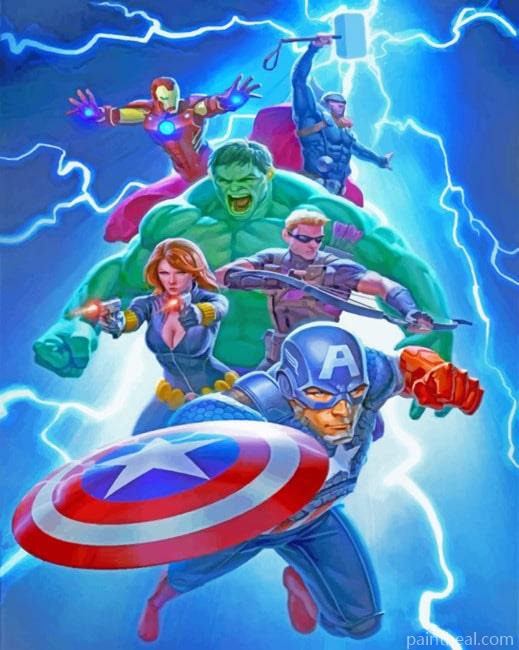 Avengers Superheroes NEW Painting By Numbers Kits