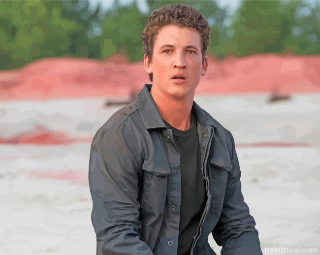 Aesthetic Miles Teller Actor Painting By Numbers Kits