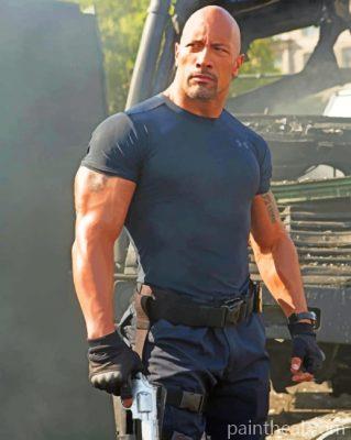 Luke Hobbs Dwayne Johnson Painting By Numbers Kits