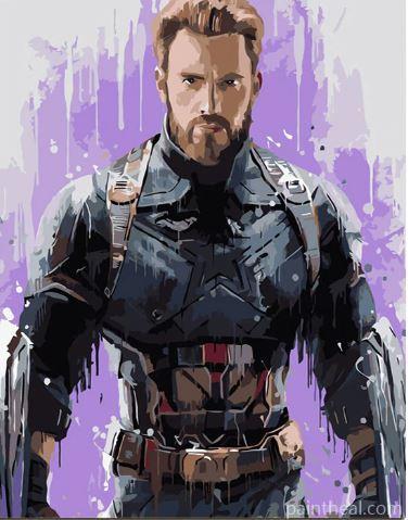 Captain America People Painting By Numbers Kits