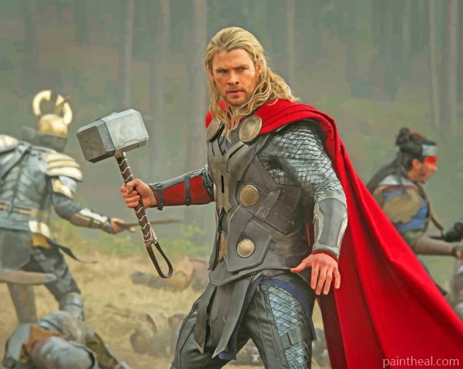 Chris Hemsworth Thor The Dark World NEW Painting By Numbers Kits