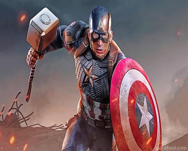Captain America NEW Painting By Numbers Kits