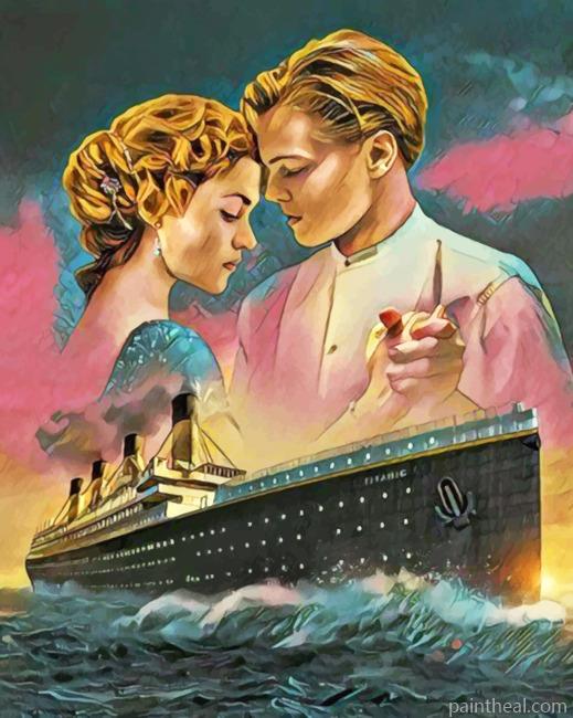 Rose And Jack Titanic Painting By Numbers Kits