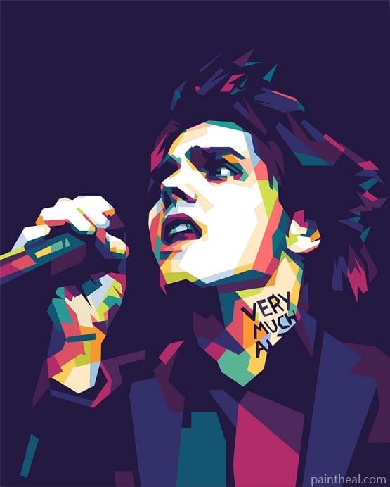 Gerard Way On Pop Art People Painting By Numbers Kits