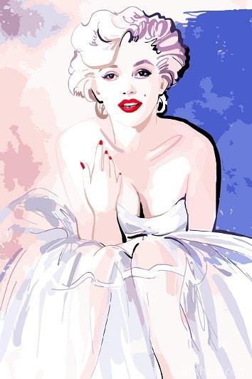 The Beautiful Marilyn Monroe People Painting By Numbers Kits