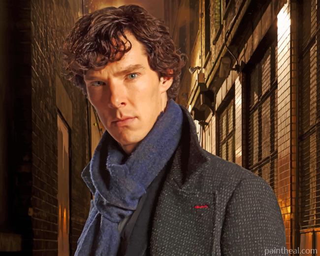 Sherlock Holmes Actor Painting By Numbers Kits