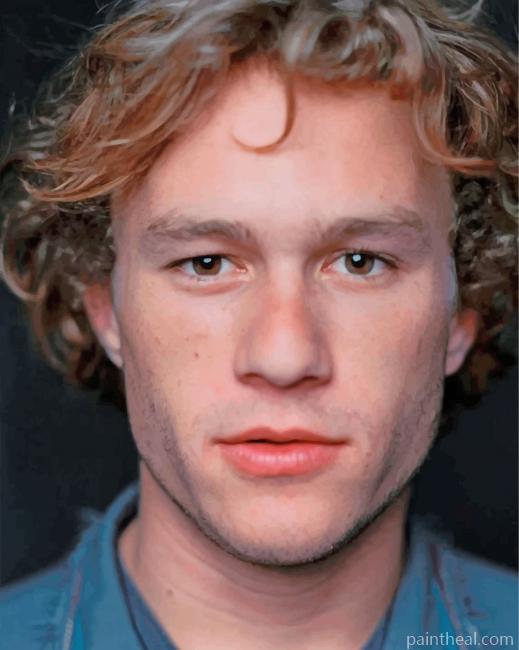 Young Heath Ledger Painting By Numbers Kits