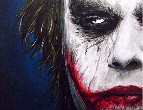 Joker Face People Painting By Numbers Kits