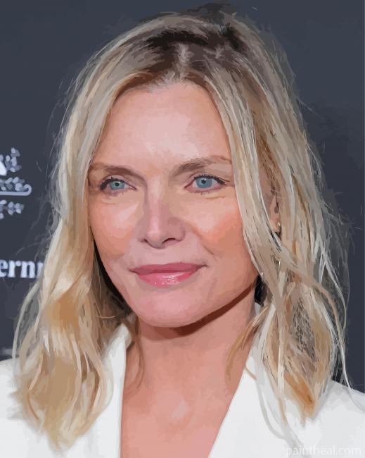 The Beautiful Actress Michelle Pfeiffer Painting By Numbers Kits