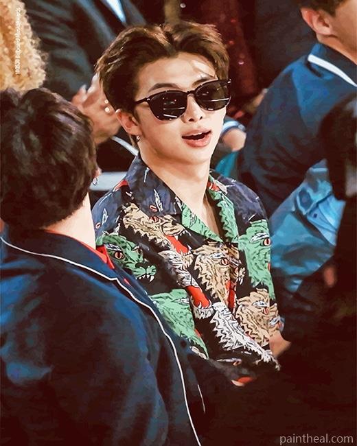 Cool BTS Rap Monster NEW Painting By Numbers Kits