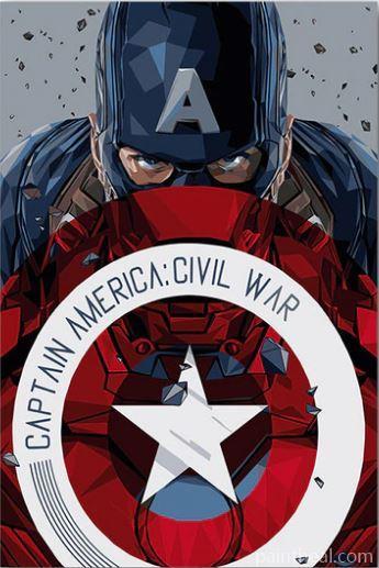 Captain America Civil War Painting By Numbers Kits