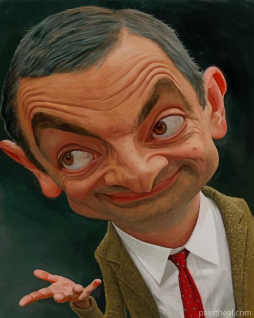 Funny Face Mr Bean NEW Painting By Numbers Kits