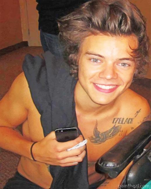 Cute Tattooed Harry Styles NEW Painting By Numbers Kits