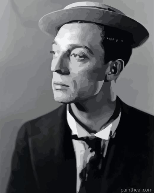 Buster Keaton Portrait Painting By Numbers Kits