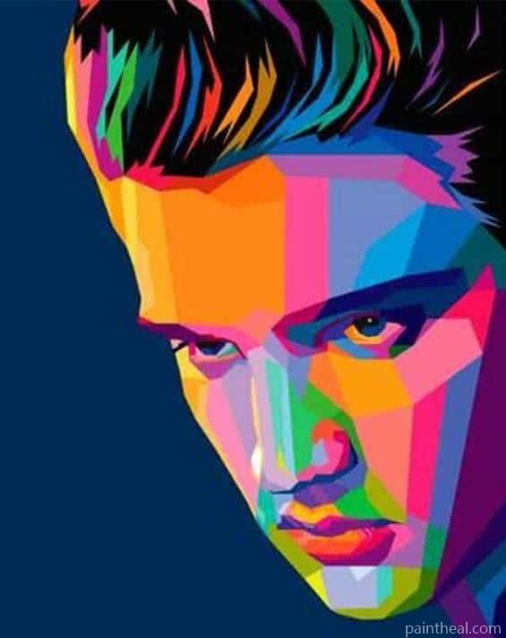 Colorful Elvis Presley People Painting By Numbers Kits