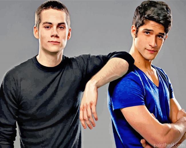 Scott And Stiles Teen Wolf Painting By Numbers Kits