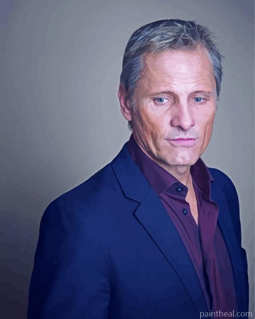 American actor Viggo Mortensen Painting By Numbers Kits